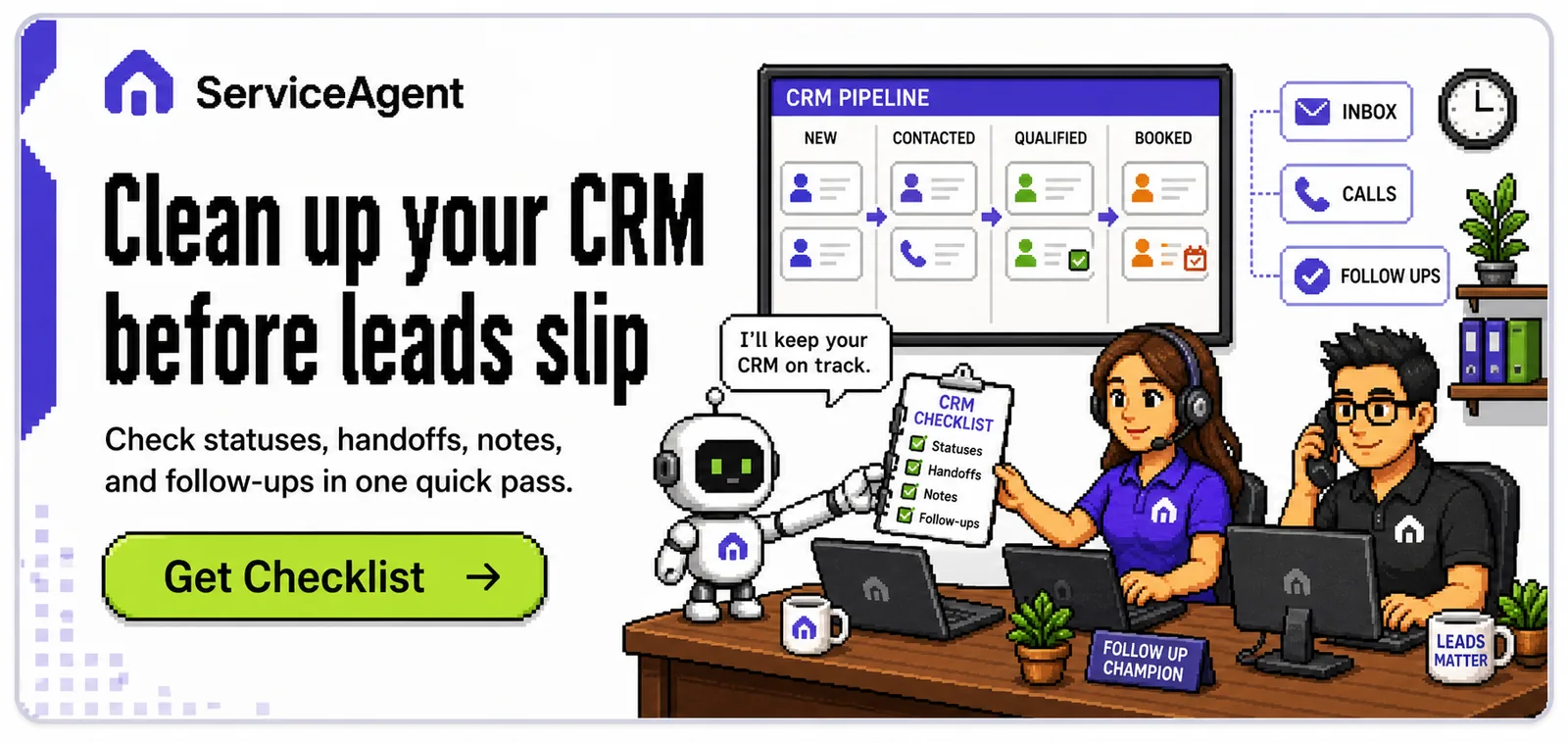 Clean up your CRM before leads slip - Get Checklist