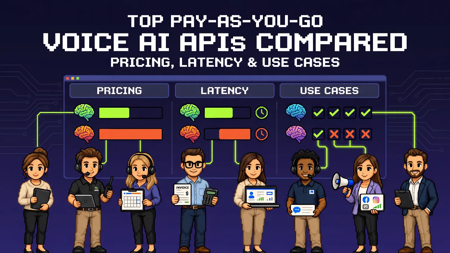 Top Pay-As-You-Go Voice AI APIs Compared: Pricing, Latency & Use Cases