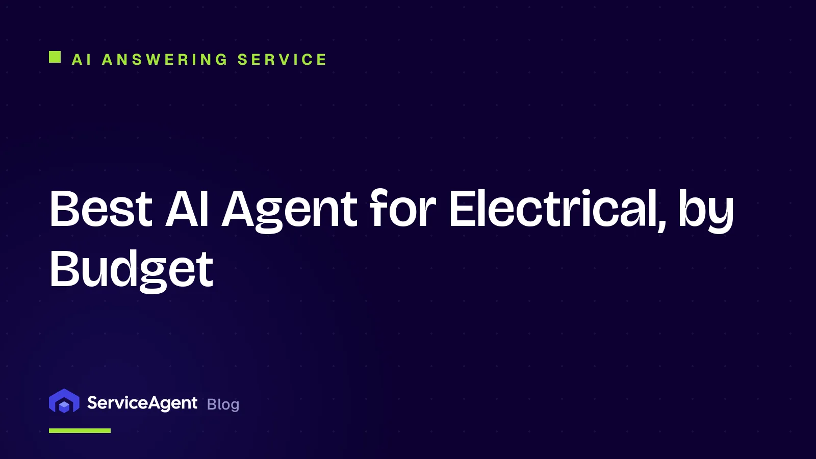Best AI Agent for Electrical, by Budget