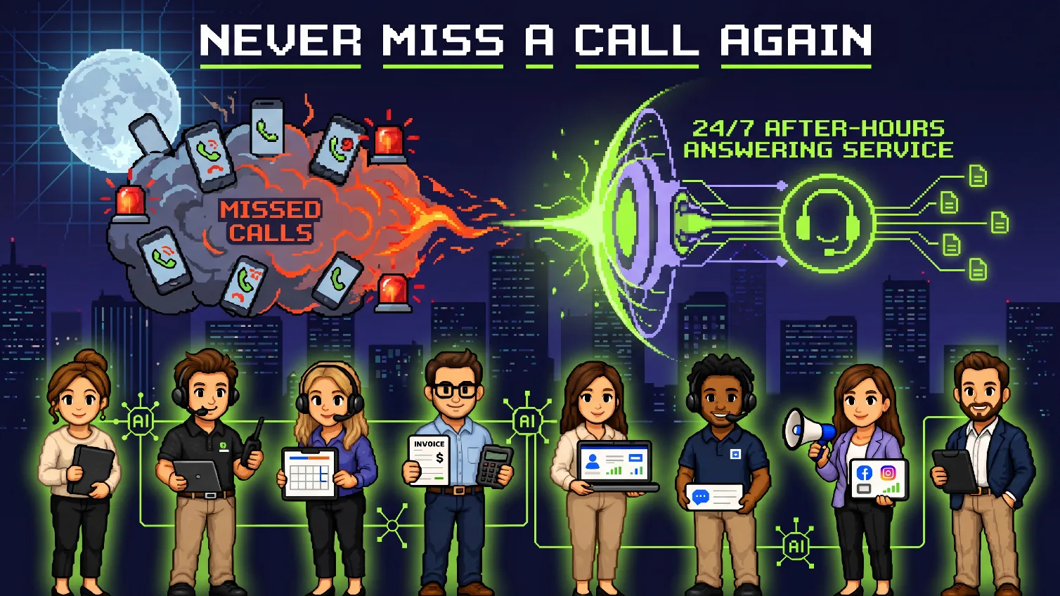 After-Hours Answering Service - Never Miss a Call Again