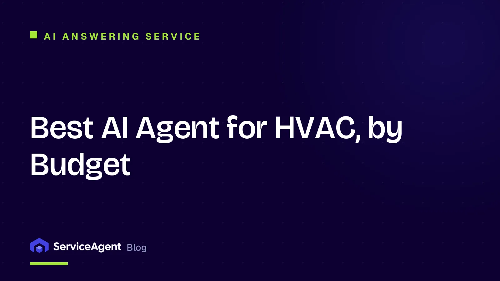 Best AI Agent for HVAC, by Budget