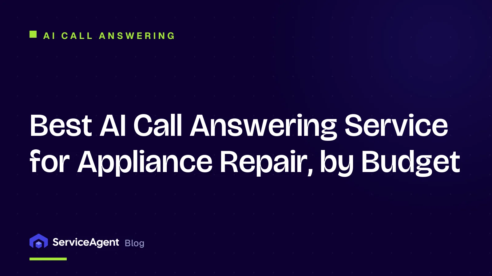 Best AI Call Answering Service for Appliance Repair, by Budget