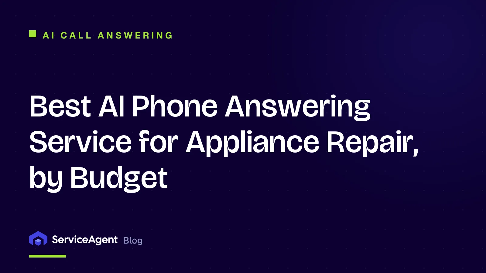 Best AI Phone Answering Service for Appliance Repair, by Budget