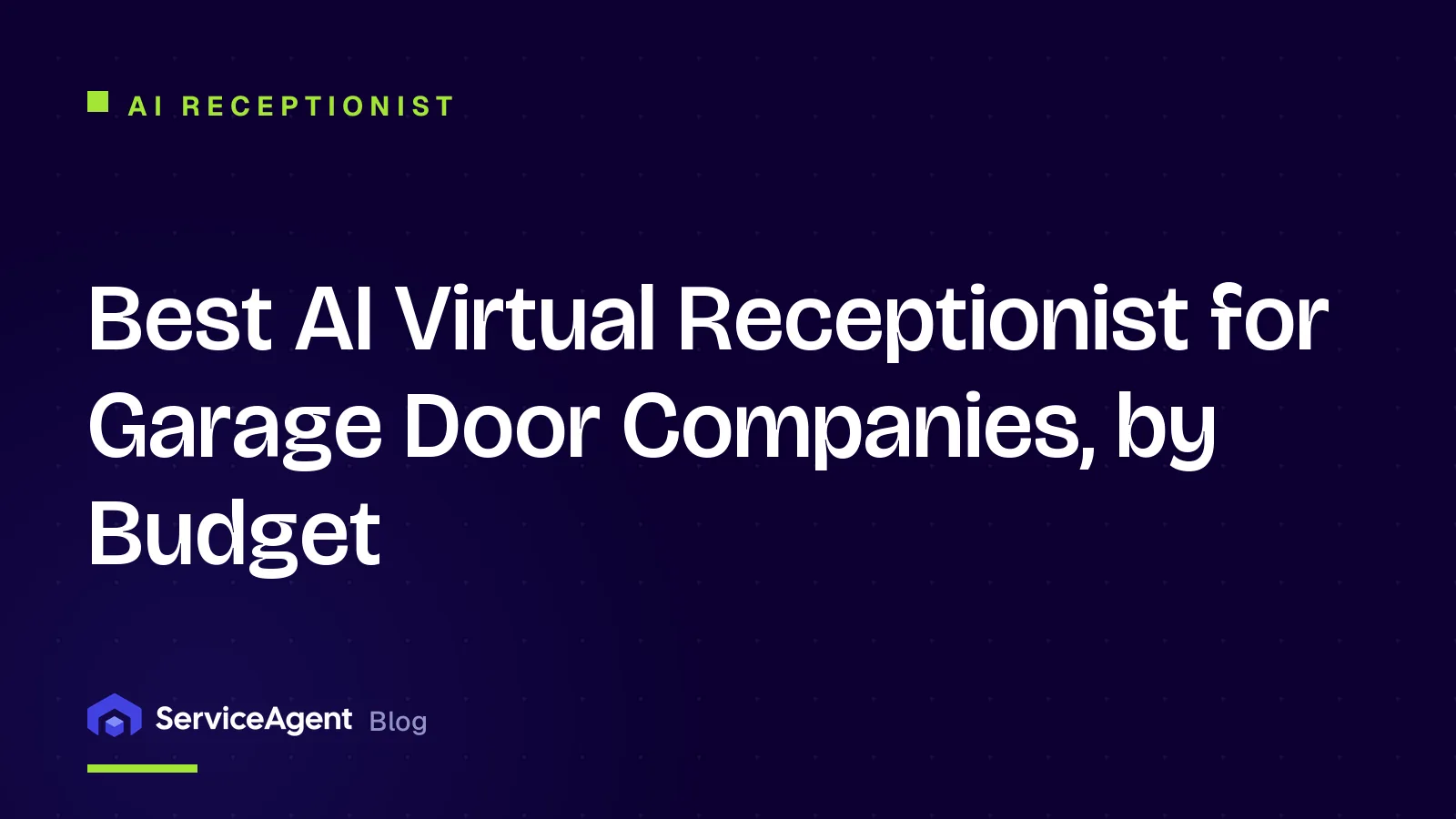 Best AI Virtual Receptionist for Garage Door Companies, by Budget
