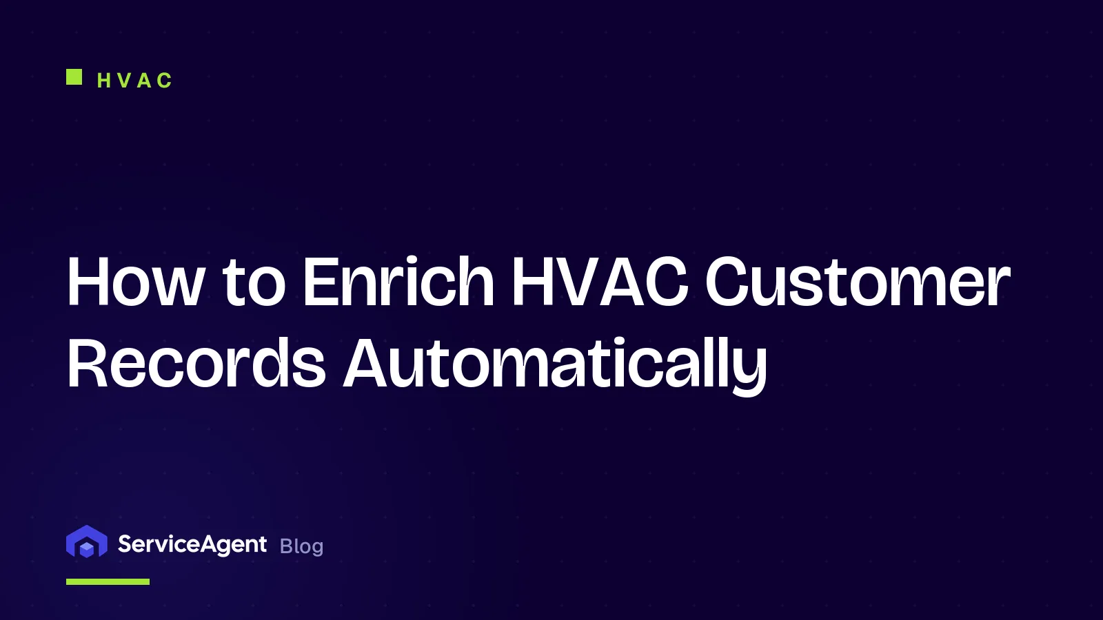 How to Enrich HVAC Customer Records Automatically
