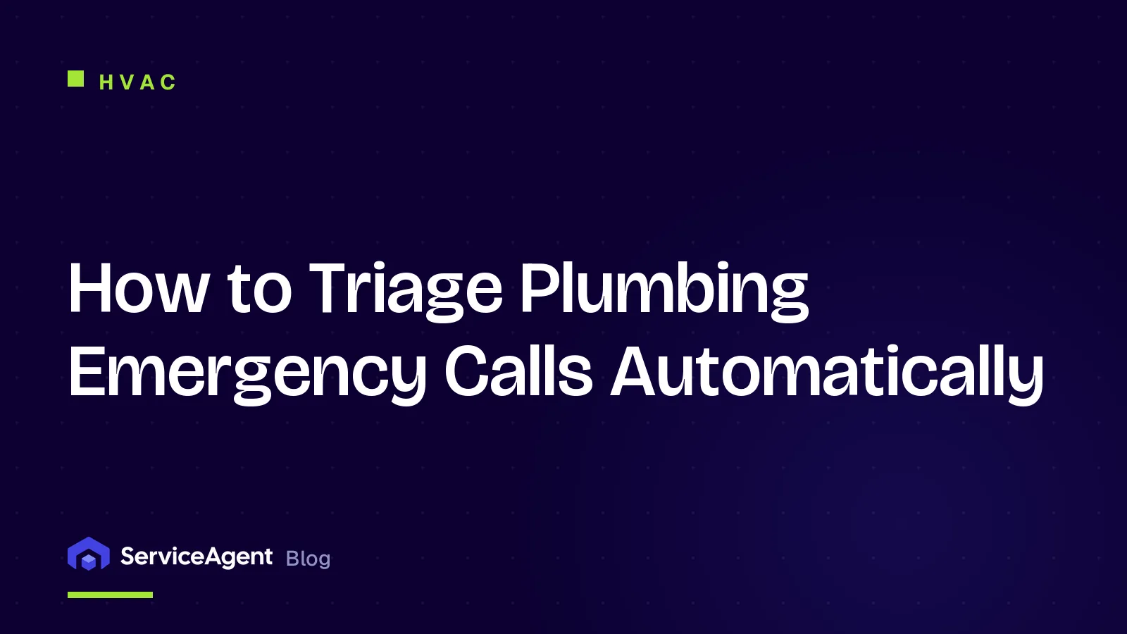 How to Triage Plumbing Emergency Calls Automatically