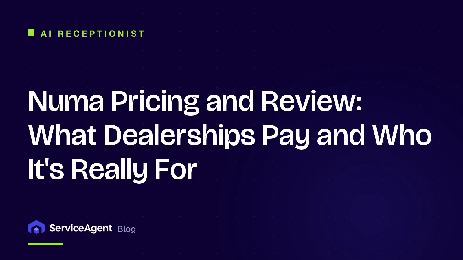 Numa Pricing and Review: What Dealerships Pay and Who It's Really For