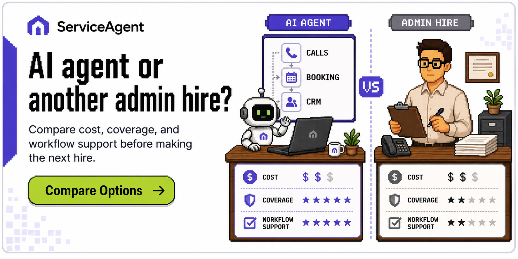 AI agent or another admin hire - Compare Options