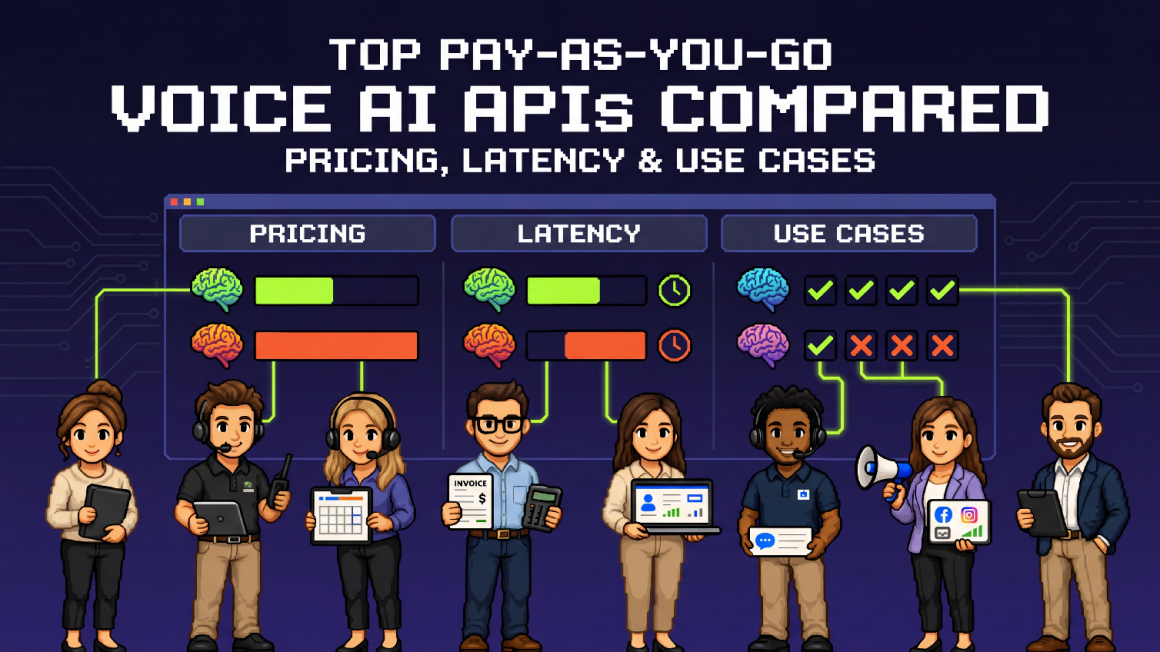 Top Pay-As-You-Go Voice AI APIs Compared: Pricing, Latency & Use Cases